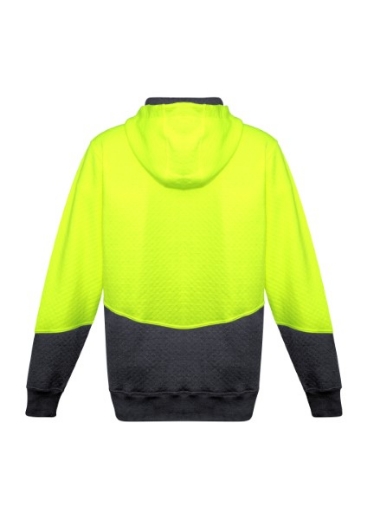 Picture of Syzmik Unisex Textured Jacquard Hoodie 2 Tone Hi Vis