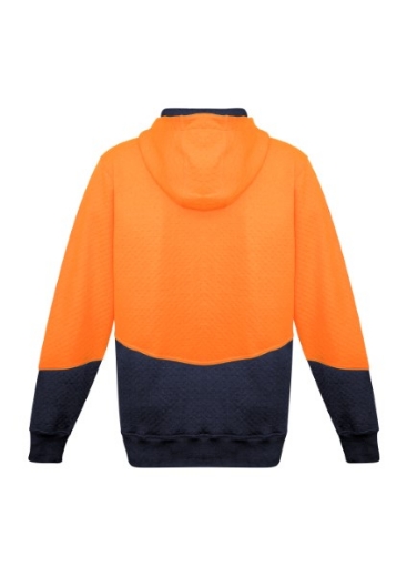 Picture of Syzmik Unisex Textured Jacquard Hoodie 2 Tone Hi Vis