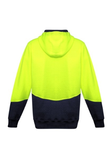Picture of Syzmik Unisex Textured Jacquard Hoodie 2 Tone Hi Vis