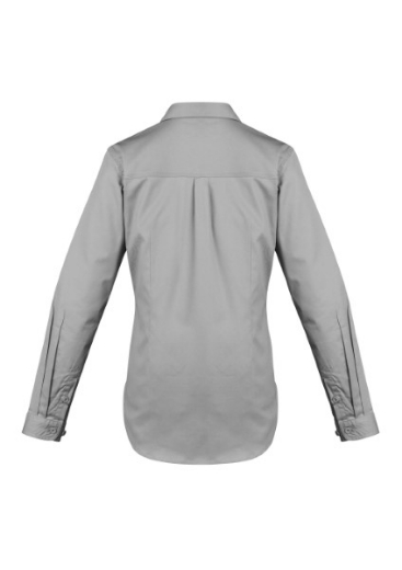 Picture of Syzmik Ladies Light Weight Tradie Shirt 100% Cotton Long Sleeve