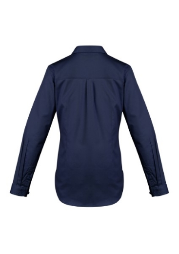 Picture of Syzmik Ladies Light Weight Tradie Shirt 100% Cotton Long Sleeve