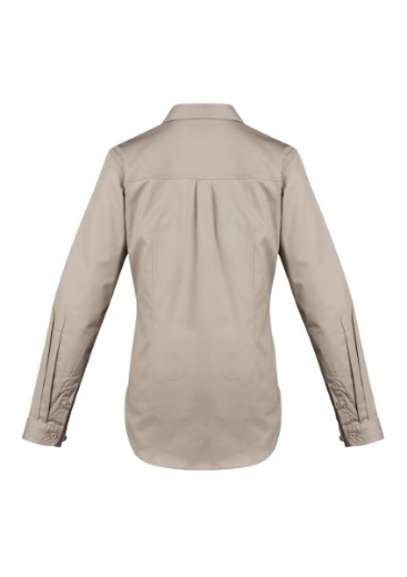 Picture of Syzmik Ladies Light Weight Tradie Shirt 100% Cotton Long Sleeve