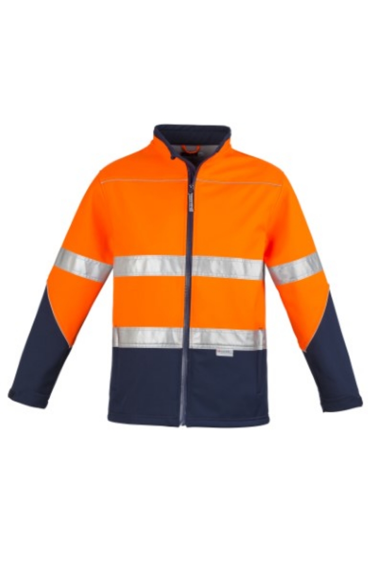 Picture of Syzmik Unisex Hi Vis Soft Shell Jacket with 2 Hoop Reflective Tape