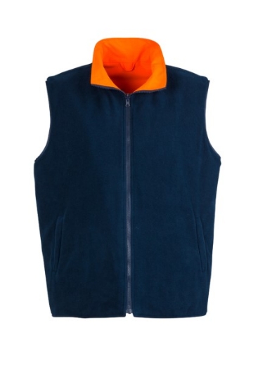 Picture of Syzmik Reversible Vest Fleece Lined with 2 Hoop Reflective Tape