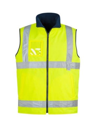 Picture of Syzmik Reversible Vest Fleece Lined with 2 Hoop Reflective Tape