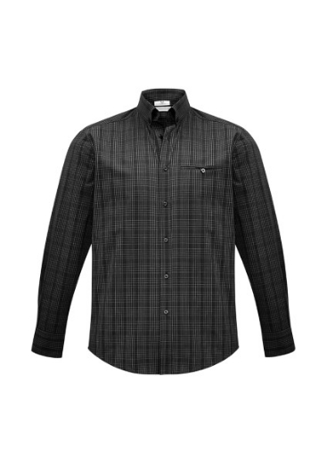 Picture of Biz Collection Mens Harper Shirt Long Sleeve Easy Care 65% Polyester 35% Cotton