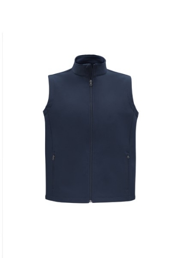 Picture of Biz Collection Mens Apex Lightweight Soft Shell Vest 100% polyester outer bonded fleece inner