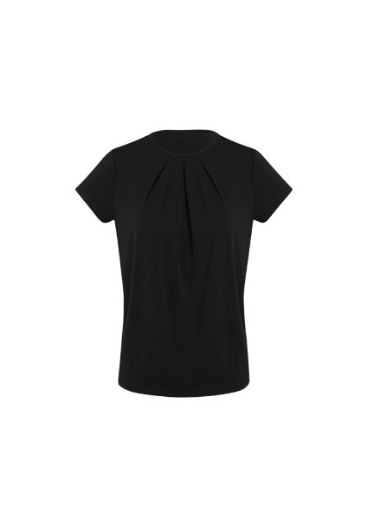 Picture of Biz Corporates Ladies Blaise Top Short Sleeve 95% Polyester, 5% Elastane