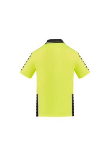 Picture of Syzmik Mens Komodo Polo Shirt 88% Polyester 12% Elastane Mesh Short Sleeve