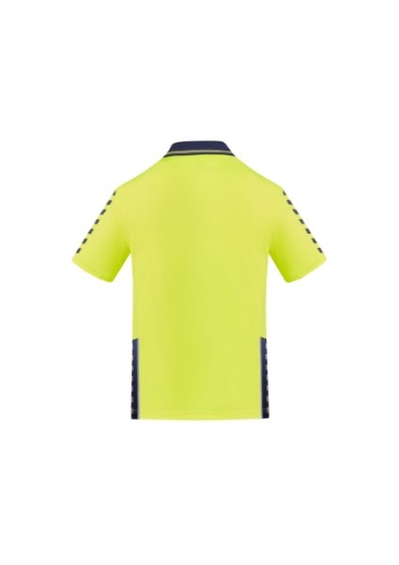 Picture of Syzmik Mens Komodo Polo Shirt 88% Polyester 12% Elastane Mesh Short Sleeve