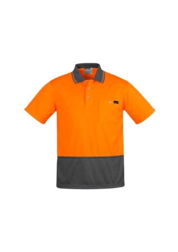 Picture of Syzmik Mens Comfort Back Polo Shirt Short Sleeve