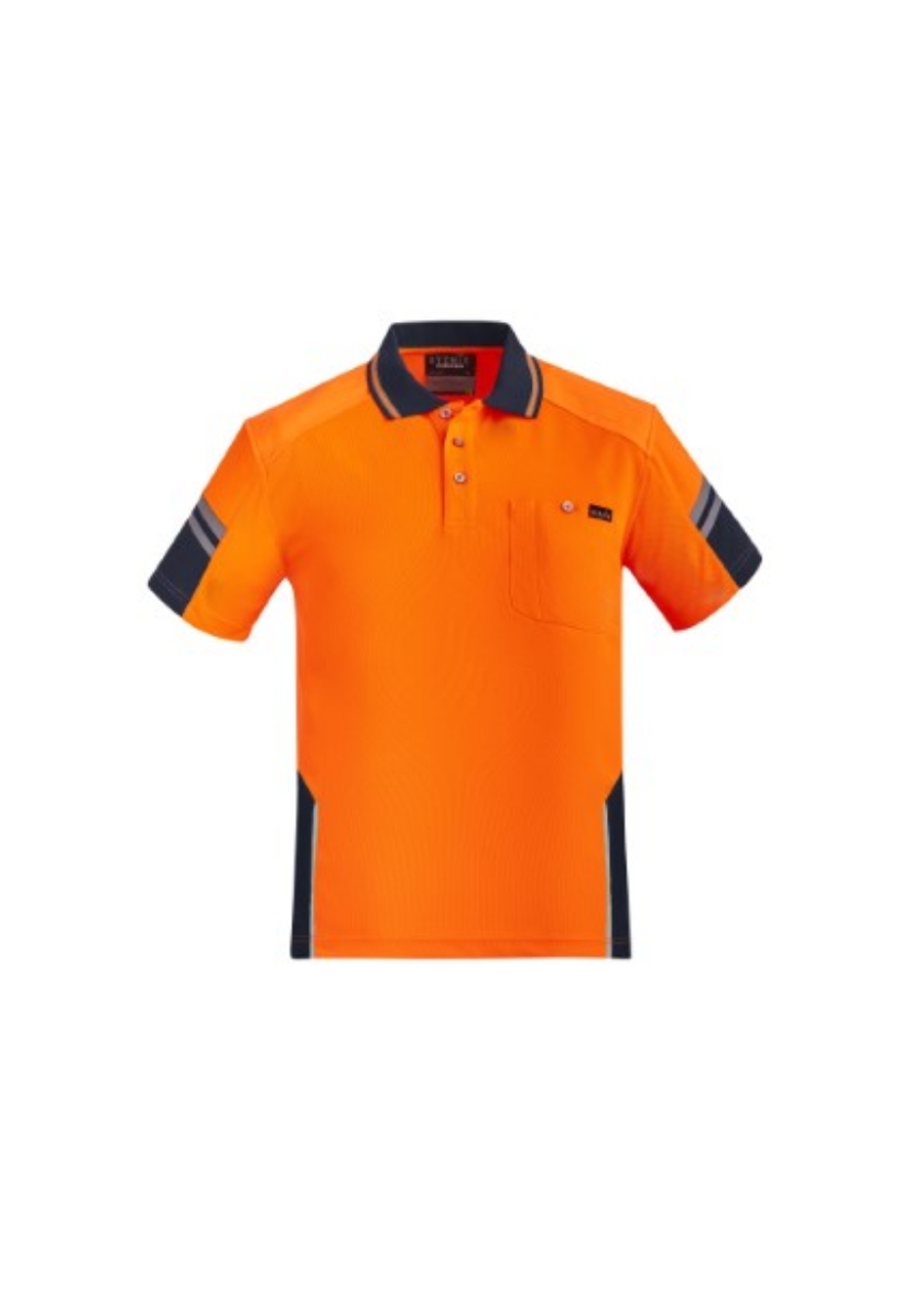 Picture of Syzmik Mens Reinforced Squad Polo Shirt Short Sleeve 100% Polyester