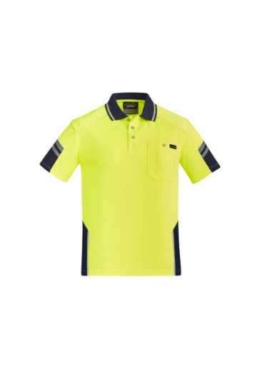 Picture of Syzmik Mens Reinforced Squad Polo Shirt Short Sleeve 100% Polyester