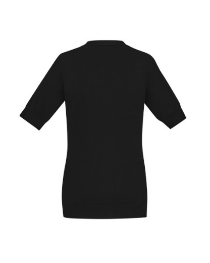 Picture of Bizcare Ladies Short Sleeve Zip Front Cardigan