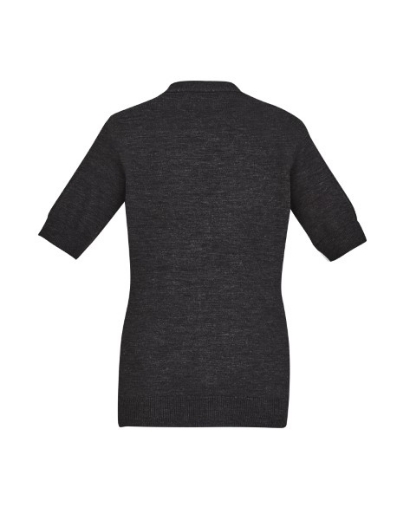 Picture of Bizcare Ladies Short Sleeve Zip Front Cardigan