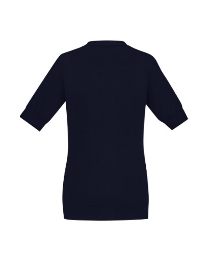 Picture of Bizcare Ladies Short Sleeve Zip Front Cardigan