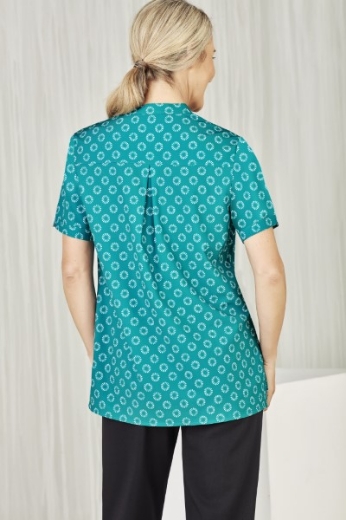 Picture of Bizcare Ladies Daisy Print Tunic Short Sleeve