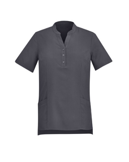 Picture of Bizcare Ladies Easy Stretch Plain Tunic Short Sleeve