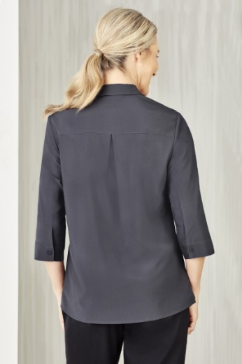 Picture of Bizcare Ladies Easy Stretch Plain Shirt 3/4 Sleeve