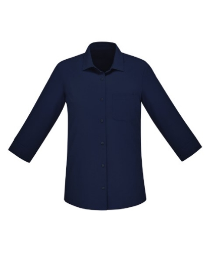 Picture of Bizcare Ladies Easy Stretch Plain Shirt 3/4 Sleeve