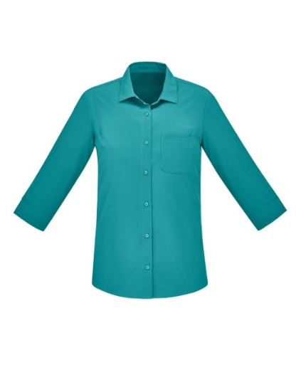 Picture of Bizcare Ladies Easy Stretch Plain Shirt 3/4 Sleeve