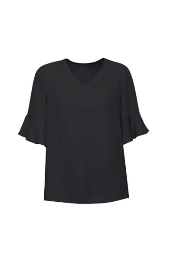 Picture of Biz Corporates Ladies Aria Fluted Sleeve Blouse