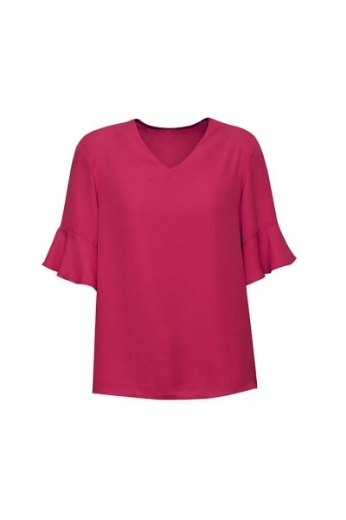 Picture of Biz Corporates Ladies Aria Fluted Sleeve Blouse
