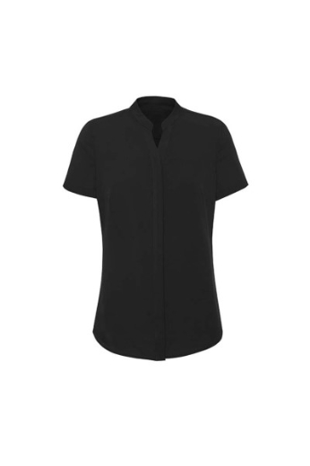 Picture of Biz Corporates Ladies Juliette Plain Shirt Short Sleeve 100% Polyester
