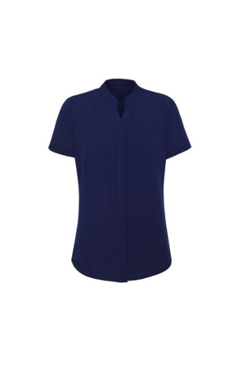 Picture of Biz Corporates Ladies Juliette Plain Shirt Short Sleeve 100% Polyester