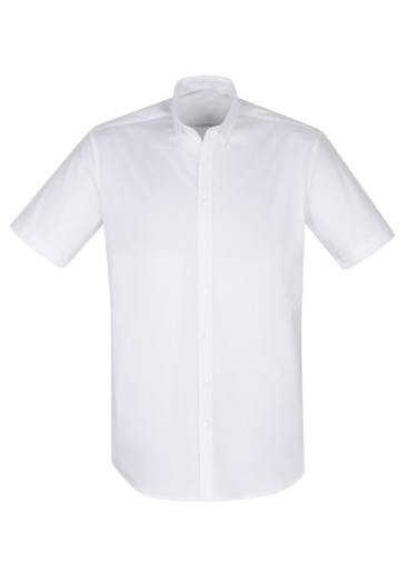 Picture of Biz Collection Mens Camden Shirt Short Sleeve Easy Care Stretch Oxford