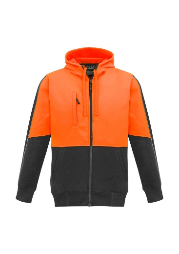 Picture of Syzmik Unisex Hi Vis Full Zip Fleece Hoodie