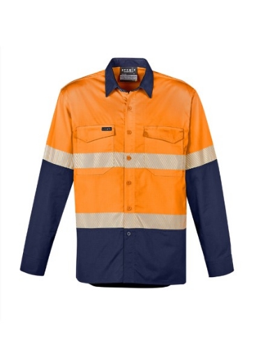 Picture of Syzmik Mens Shirt Rugged Cooling Lightweight Hi Vis Shirt Segmented Reflective Tape