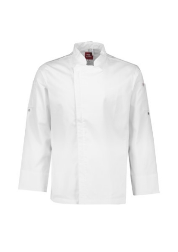 Picture of Biz Collection Mens Alfresco Long Sleeve Chef Jacket