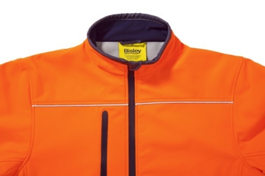 Picture of Bisley Hi Vis Soft Shell Jacket with Reflective Tape