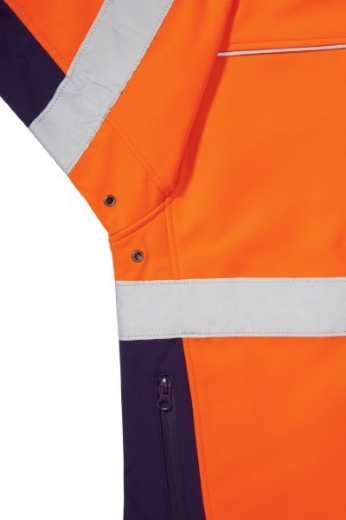 Picture of Bisley Hi Vis Soft Shell Jacket with Reflective Tape