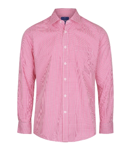 Picture of Gloweave Mens Westgarth Gingham Check Long Sleeve Shirt