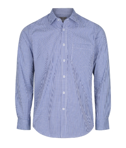 Picture of Gloweave Mens Westgarth Gingham Check Long Sleeve Shirt