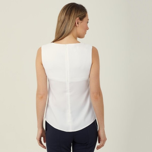 Picture of NNT Ladies Sleeveless V-Neck Layered Blouse