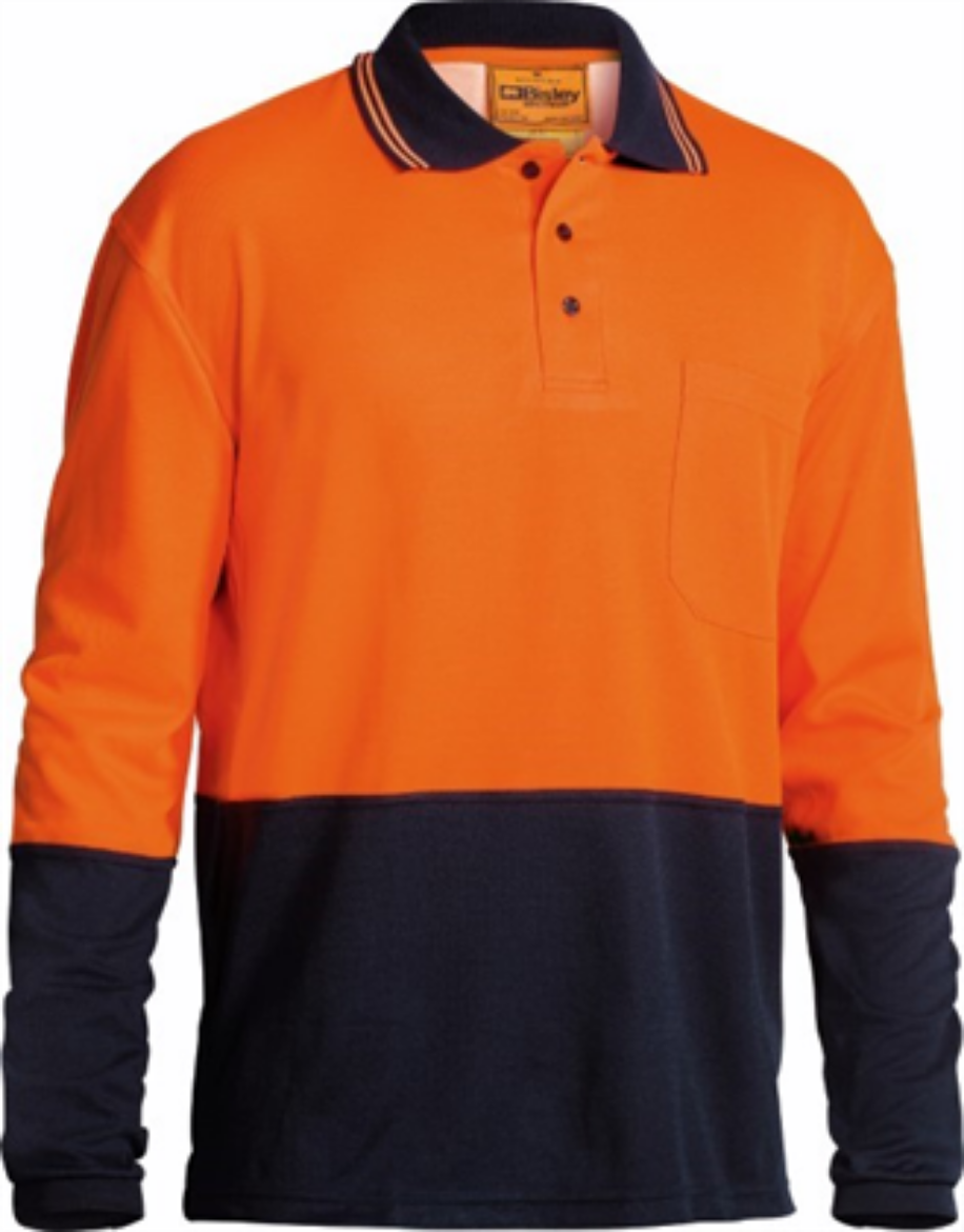 Picture of Bisley Polo Shirt Long Sleeve 52% Cotton 48% Polyester