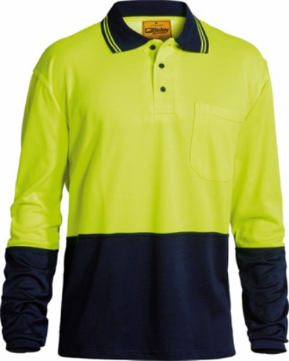 Picture of Bisley Polo Shirt Long Sleeve 52% Cotton 48% Polyester