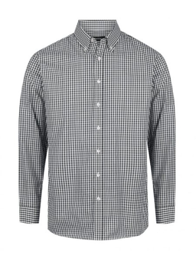 Picture of Identitee Mens Miller Long Sleeve Gingham Shirt