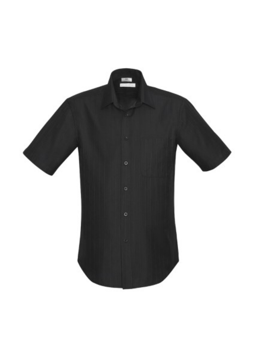 Picture of Biz Collection Mens Preston Shirt Short Sleeve 65% Polyester 35% Cotton