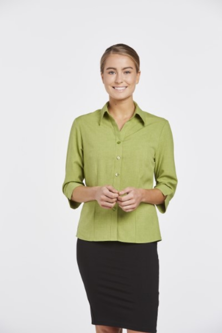 Picture of Corporate Reflections Ladies Climate Smart Blouse Semi Fit 3/4 Sleeve