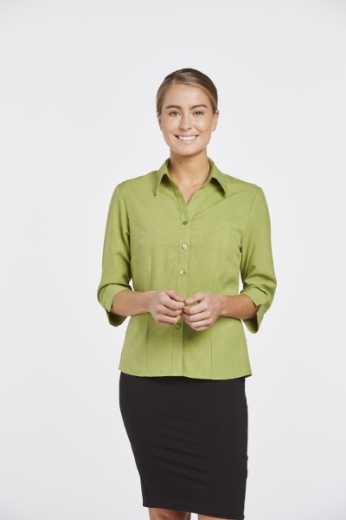 Picture of Corporate Reflections Ladies Climate Smart Blouse Semi Fit 3/4 Sleeve