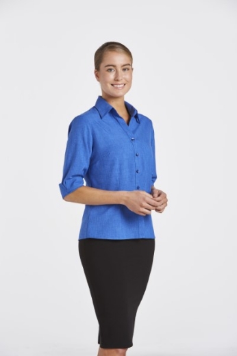 Picture of Corporate Reflections Ladies Climate Smart Blouse Semi Fit 3/4 Sleeve