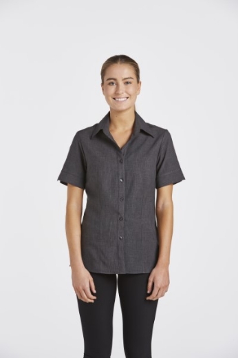 Picture of Corporate Reflections Ladies Climate Smart Blouse Easy Fit Action Back Short Sleeve