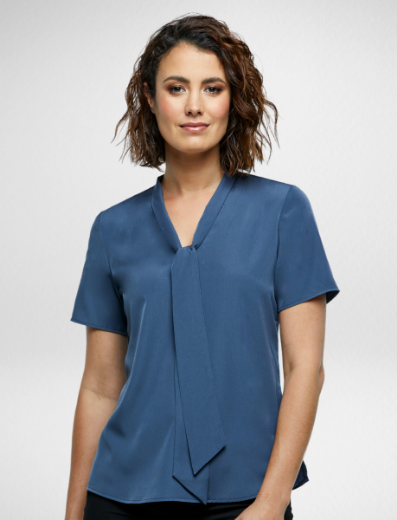 Picture of Corporate Reflections Ladies Willow loose fit blouse short sleeve