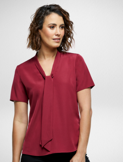 Picture of Corporate Reflections Ladies Willow loose fit blouse short sleeve