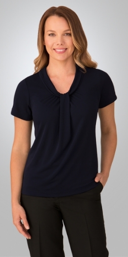 Picture of City Collection Ladies Pippa Knit Top Short Sleeve