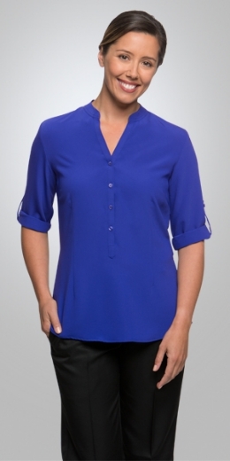Picture of City Collection Ladies So Ezy Shirt 3/4 Sleeve with Roll Up Feature